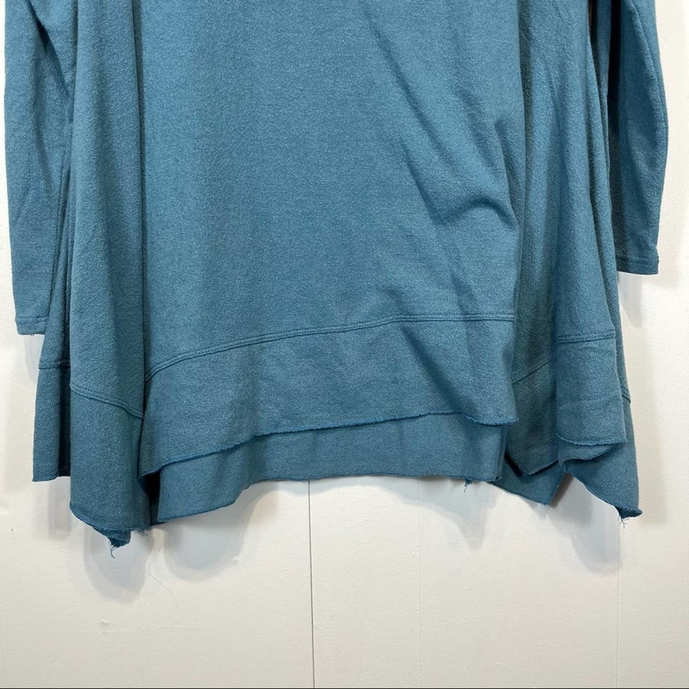 Soft Surroundings B Call Teal Asymmetrical Hem Tunic Size Woman's Medium - Picture 6 of 7